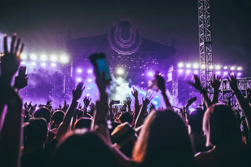 A concert crowd in Shanghai